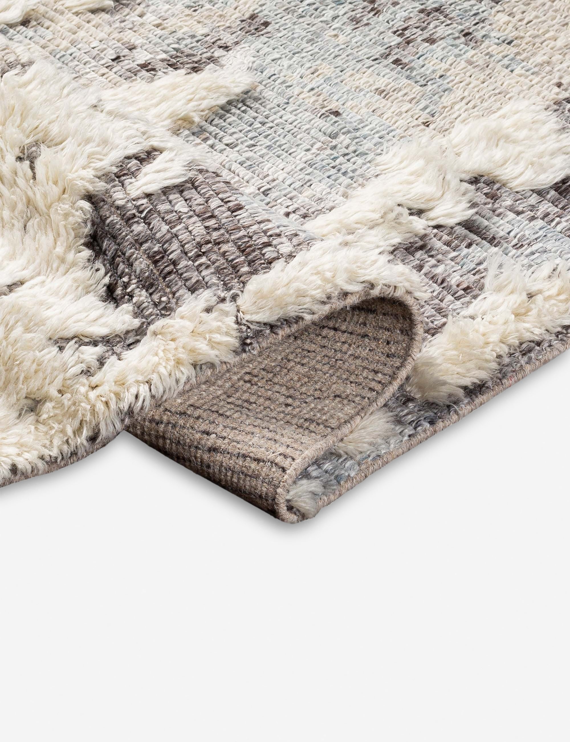 Hand Knotted Wool Moroccan Shag Rug - Boho Chic Area Rug for Living Room, Bedroom, Nursery | Soft & Plush Home Decor | Eco-Friendly & Durable Floor Covering