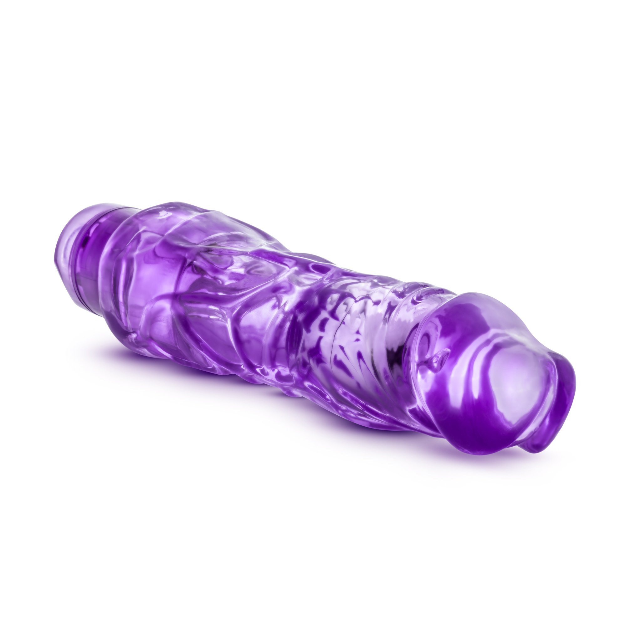 Eden XL Thick 9 Inch IPX7 Waterproof Multi-Speed Vibrating Dildo - Powerful Adult Sex Toy for Women & Men | Perfect for Solo Play, Couples Fun & LGBTQ+ Pleasure | Clear Purple Design