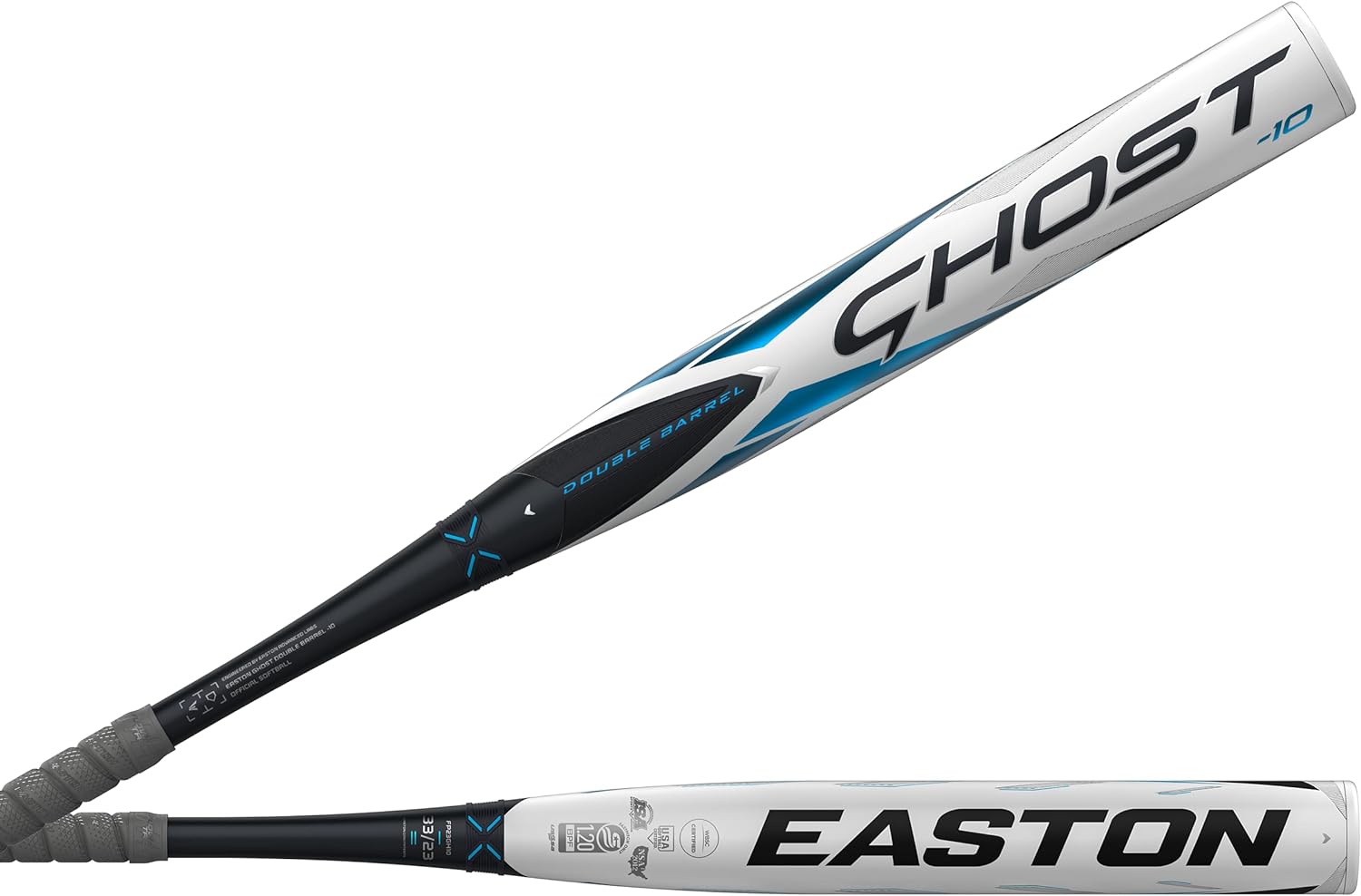 Easton 2023 Ghost Double Barrel Fastpitch Softball Bat - ASA/USA Approved Composite Bat for All Fields (10
