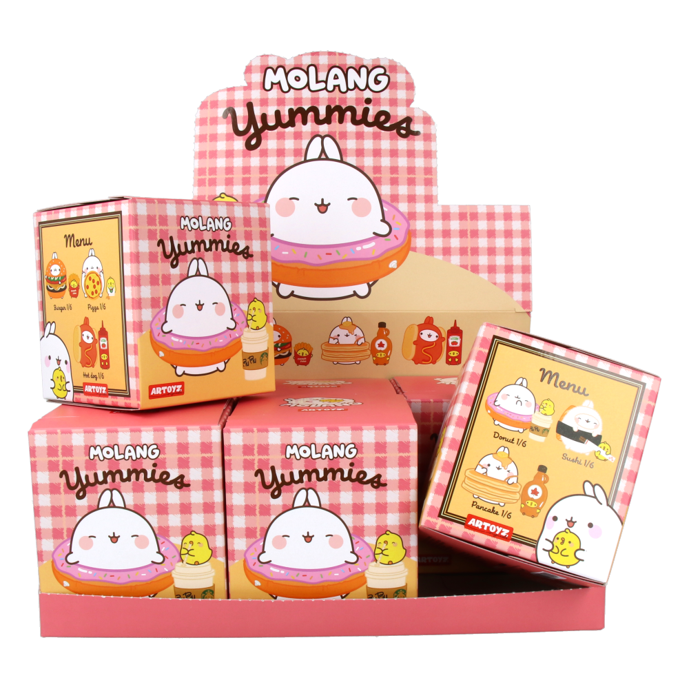 Molang Yummies Series Blind Box - Cute Kawaii Collectible Figures for Kids & Adults - Perfect for Gifts, Party Favors, and Home Decor
