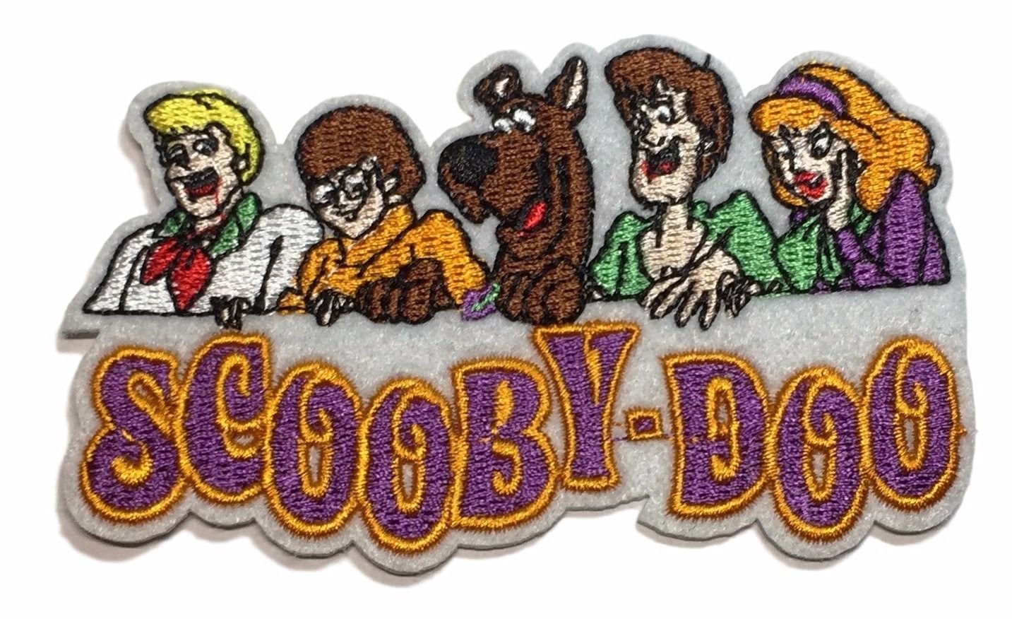 Scooby Doo Embroidered Iron-On Patch with Character Names - Perfect for DIY Costumes, Backpacks, and Denim Jackets