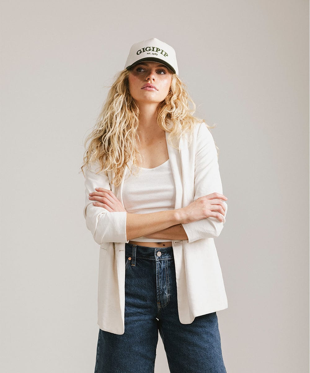 Gigi Pip Women's Vintage Trucker Hat - Adjustable Snapback Cap for Outdoor, Travel & Casual Wear