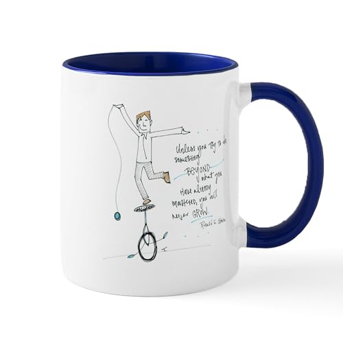 White/Navy Inside - Keep Learning Mug