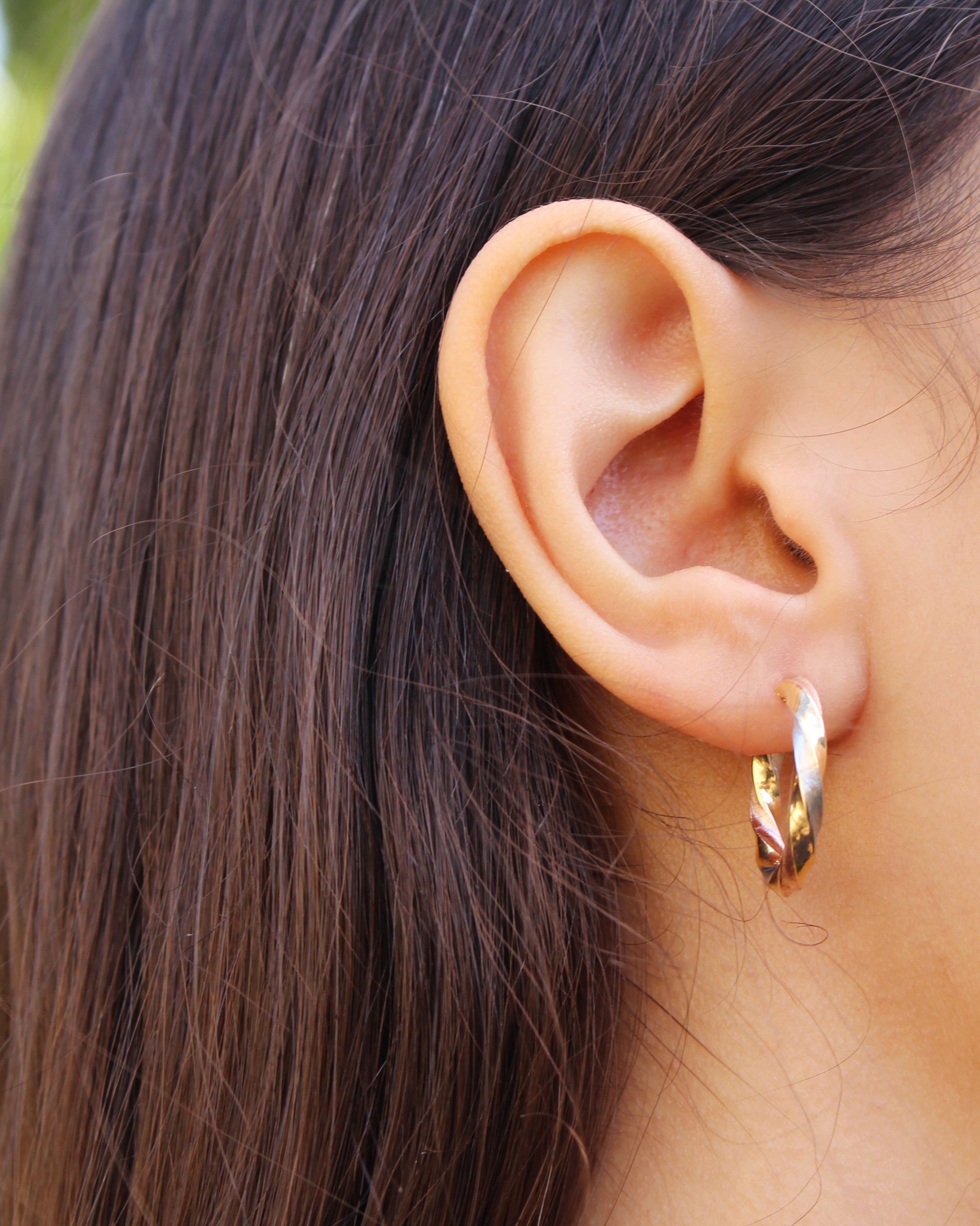 9ct Gold Fancy Hoop Earrings for Women - Trendy Dangle Hoops for Everyday Wear & Special Occasions
