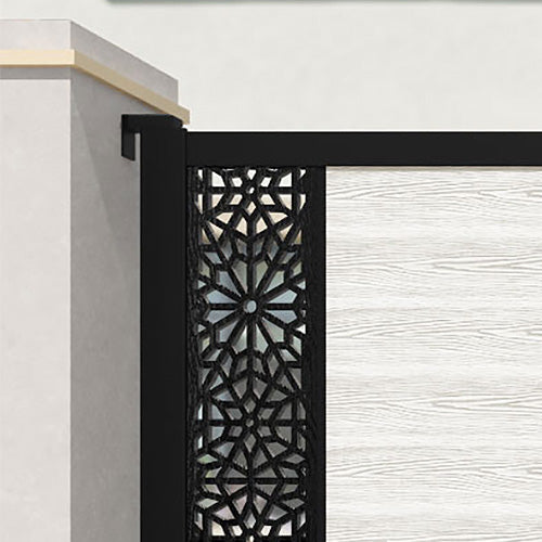 Classic Alnara Straight Top Driveway Gate - Light Stone Finish - Durable & Weather-Resistant for Home Security and Curb Appeal | Perfect for Residential Driveways, Estate Entrances & Garden Pathways