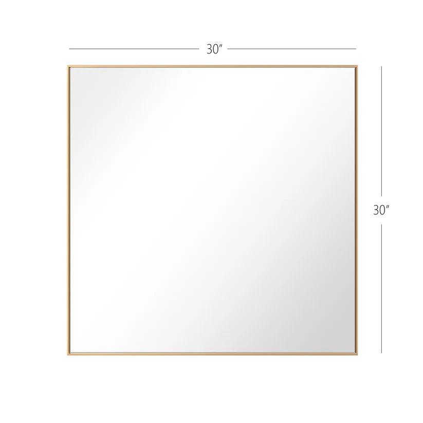 Sleek Modern Black Aluminum Framed Wall Mirror - Full Length Floor Mirror for Bedroom, Living Room & Entryway Decor