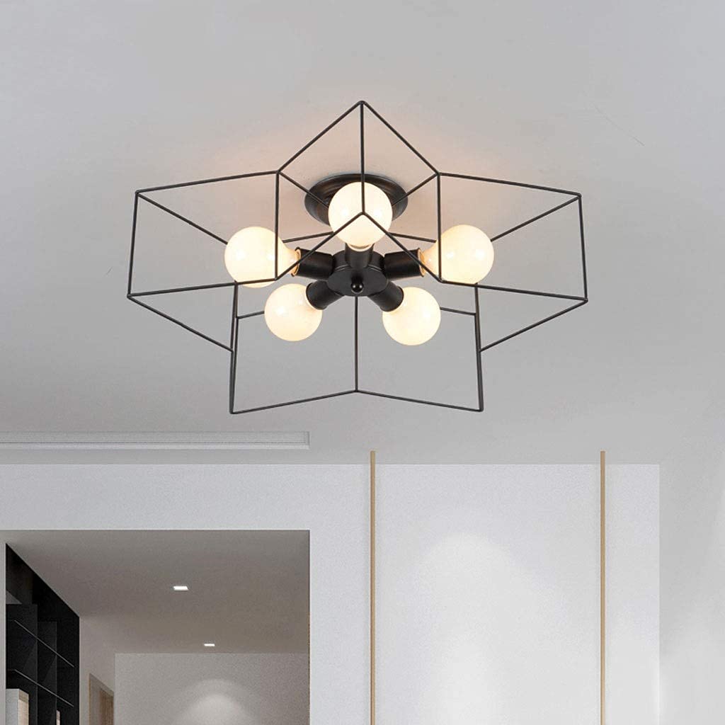 Modern LED Desk Lamp & Ceiling Light - 5-Pointed Star Design for Living Room, Bedroom, Kitchen & Dining Room - Stylish Home & Restaurant Lighting for Reading, Working & Decorating