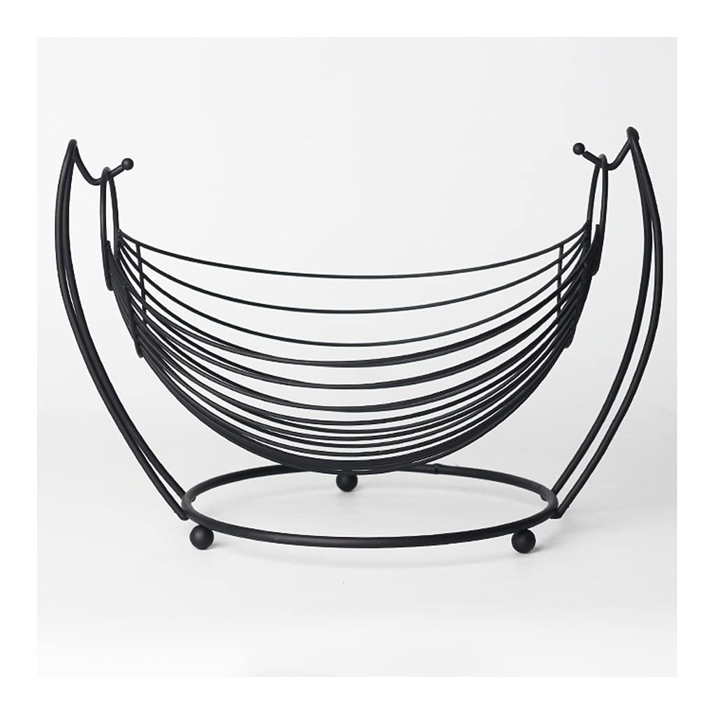 Nordic Style Wrought Iron Fruit Bowl Basket - Modern Home Decor for Living Room, Coffee Table, Snack & Fruit Display - Creative Shaking Design for Stylish Home Decorations