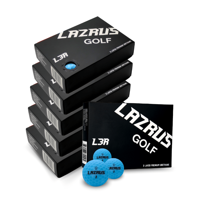 Lazrus L3R Premium 3-Piece Urethane Golf Balls for Men & Women - High Performance, Soft Feel, Long Distance - Perfect for Tournament Play & Practice Rounds