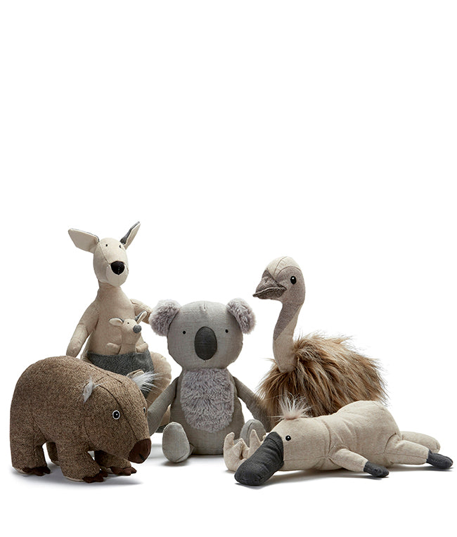 Funny Australian Animal Plush Toy Collection - Kangaroo, Koala, Wombat Stuffed Animals for Kids & Adults | Perfect for Gifts, Nursery Decor, and Cuddling