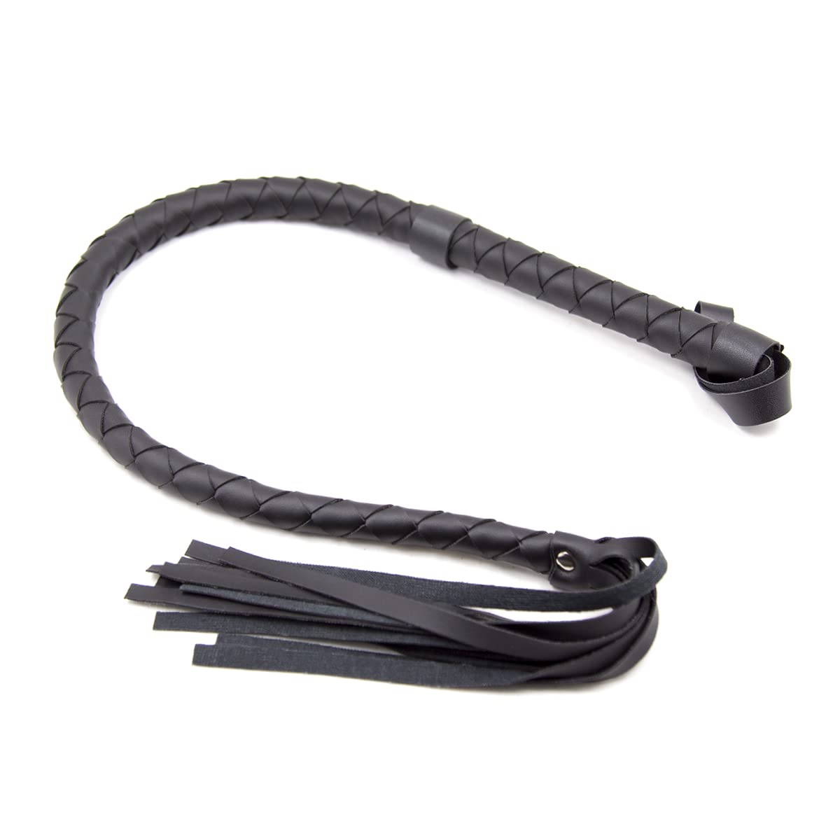 Premium Faux Leather BDSM Flogger - Black Bondage Whip for Sensual Play, Spanking & Erotic Games | Adult Sex Toy for Couples & BDSM Enthusiasts | Perfect for Bedroom Fun, Roleplay & Sensory Exploration