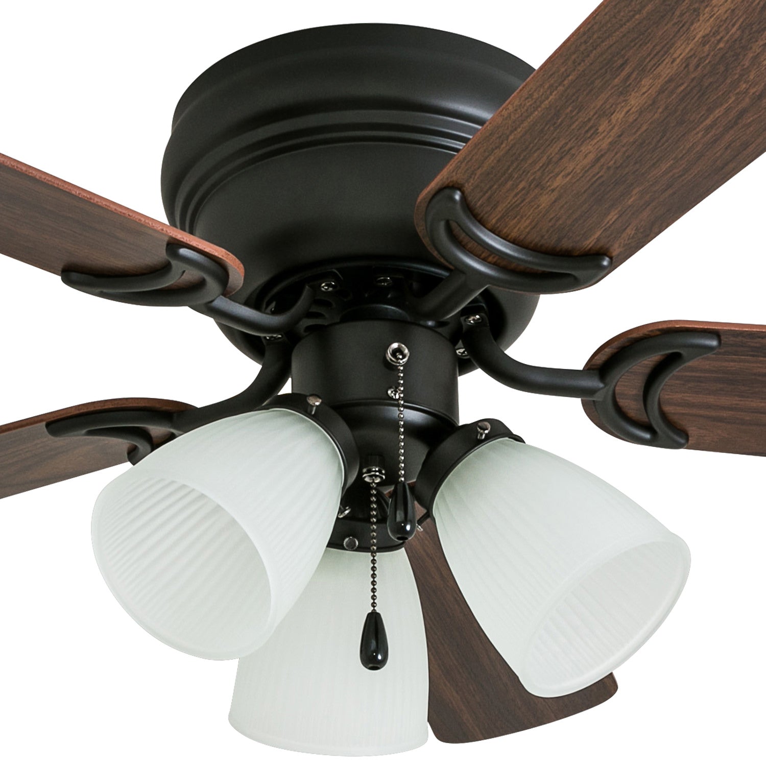 42 Inch Whitley Bronze Ceiling Fan with Pull Chain - Energy Efficient Indoor Cooling for Living Room, Bedroom & Office