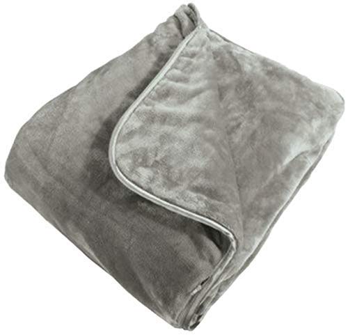 Brookstone Weighted Blanket for Adults - Grey, One Size (15 lbs) - Perfect for Stress Relief, Anxiety & Better Sleep - Ideal for Home, Office & Travel Use