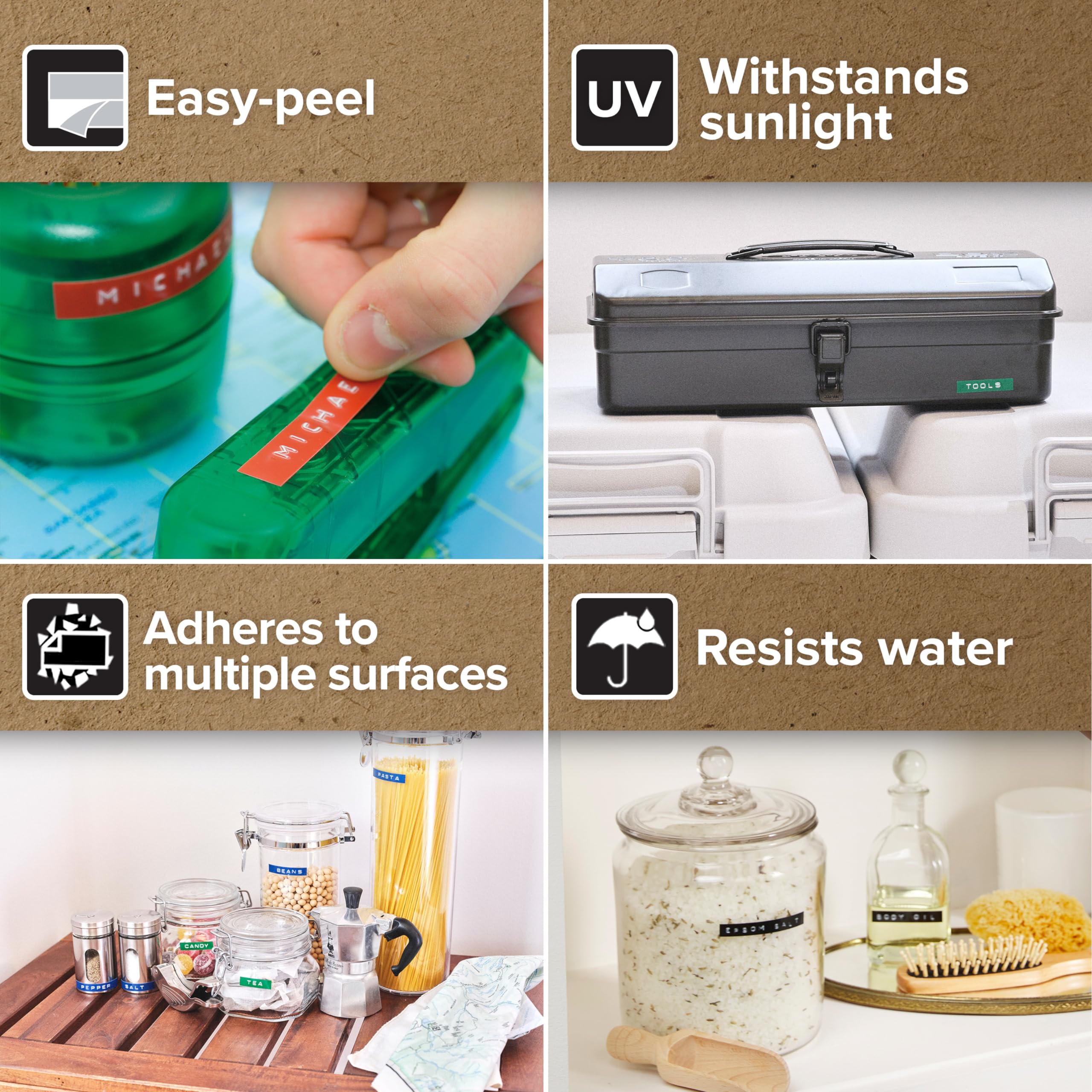 DYMO Embossing Label Maker Starter Kit with 3 Label Tapes - Compact & Ergonomic Design with Turn Click Wheel - Perfect for Home Organization, DIY Projects, Crafting & Office Use (Compatible with £/€, Ä, Ö & Ü Characters)