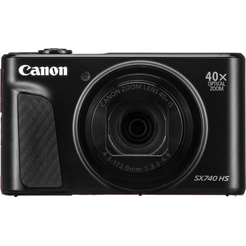 Canon PowerShot SX740 HS 20.3MP Digital Camera with 40x Optical Zoom, 4K Video & Wi-Fi (Black) - Perfect for Travel, Vlogging & Wildlife Photography