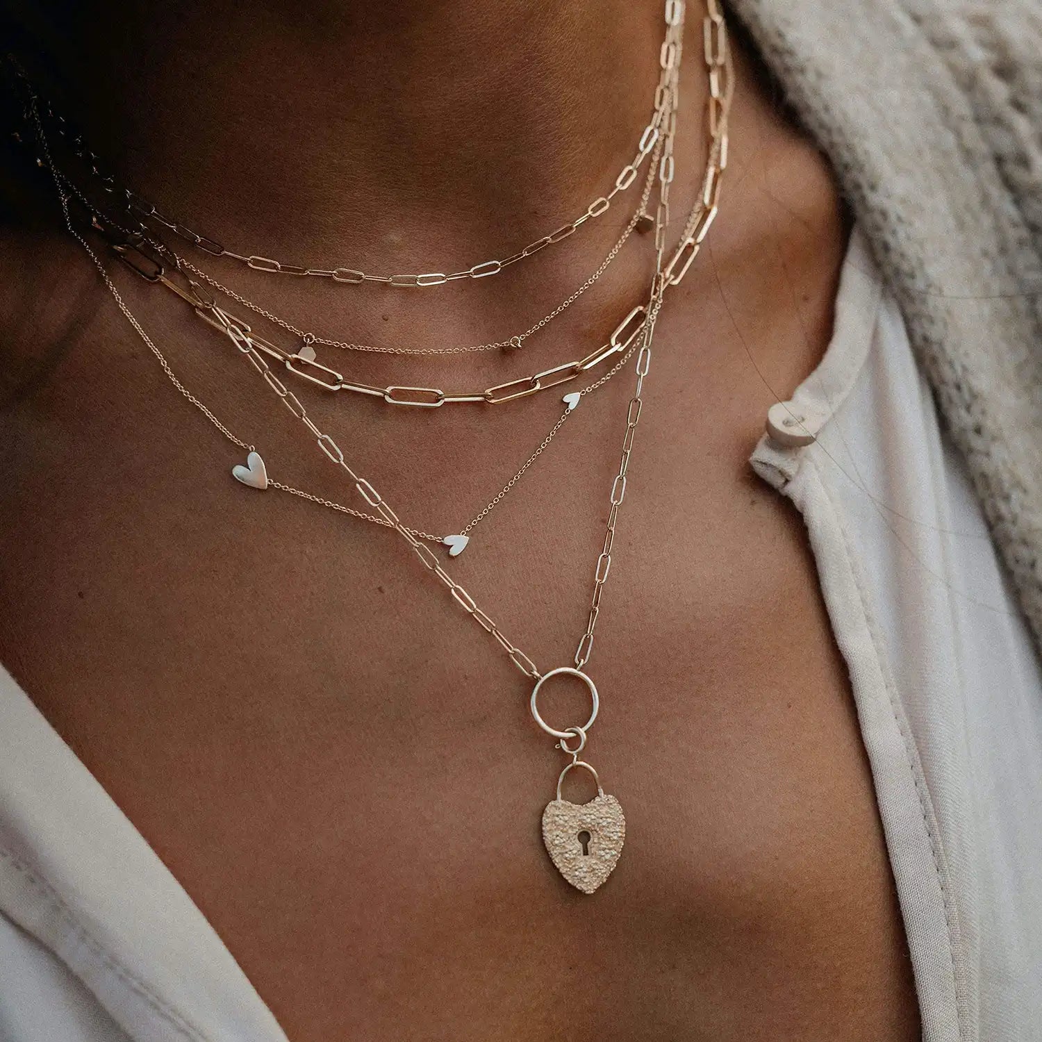 14K Yellow Gold Heart Necklace for Women - Elegant Everyday Love Jewelry Gift for Her, Perfect for Anniversaries, Valentine's Day & Romantic Occasions