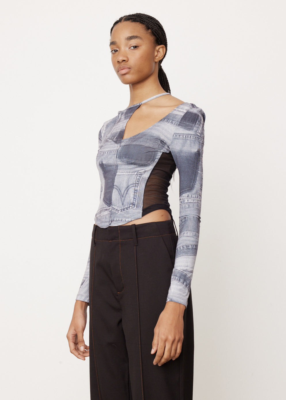 Anja Patch Print Top - Stylish Women's Graphic Tee for Casual Wear & Street Fashion | Perfect for Everyday Outfits, Parties & Trendy Looks