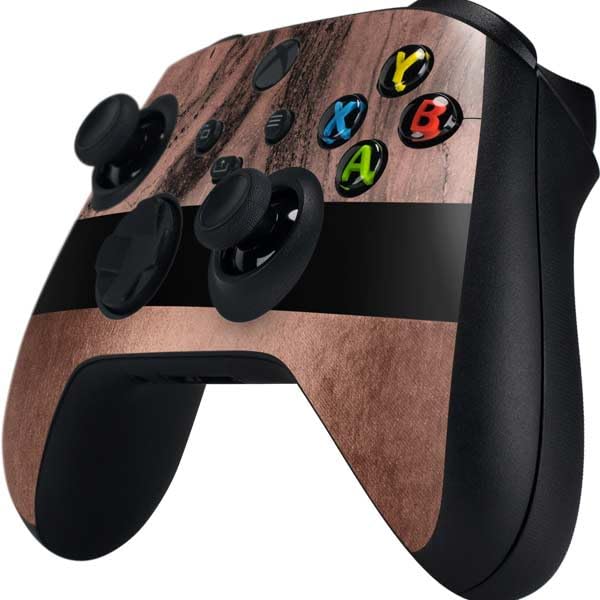 Premium Rose Gold & Black Marble Gaming Skin Decal for Xbox Series X Controller - Custom Protective Cover for Enhanced Grip & Style - Perfect for Gaming Sessions, Tournaments & Collector Displays