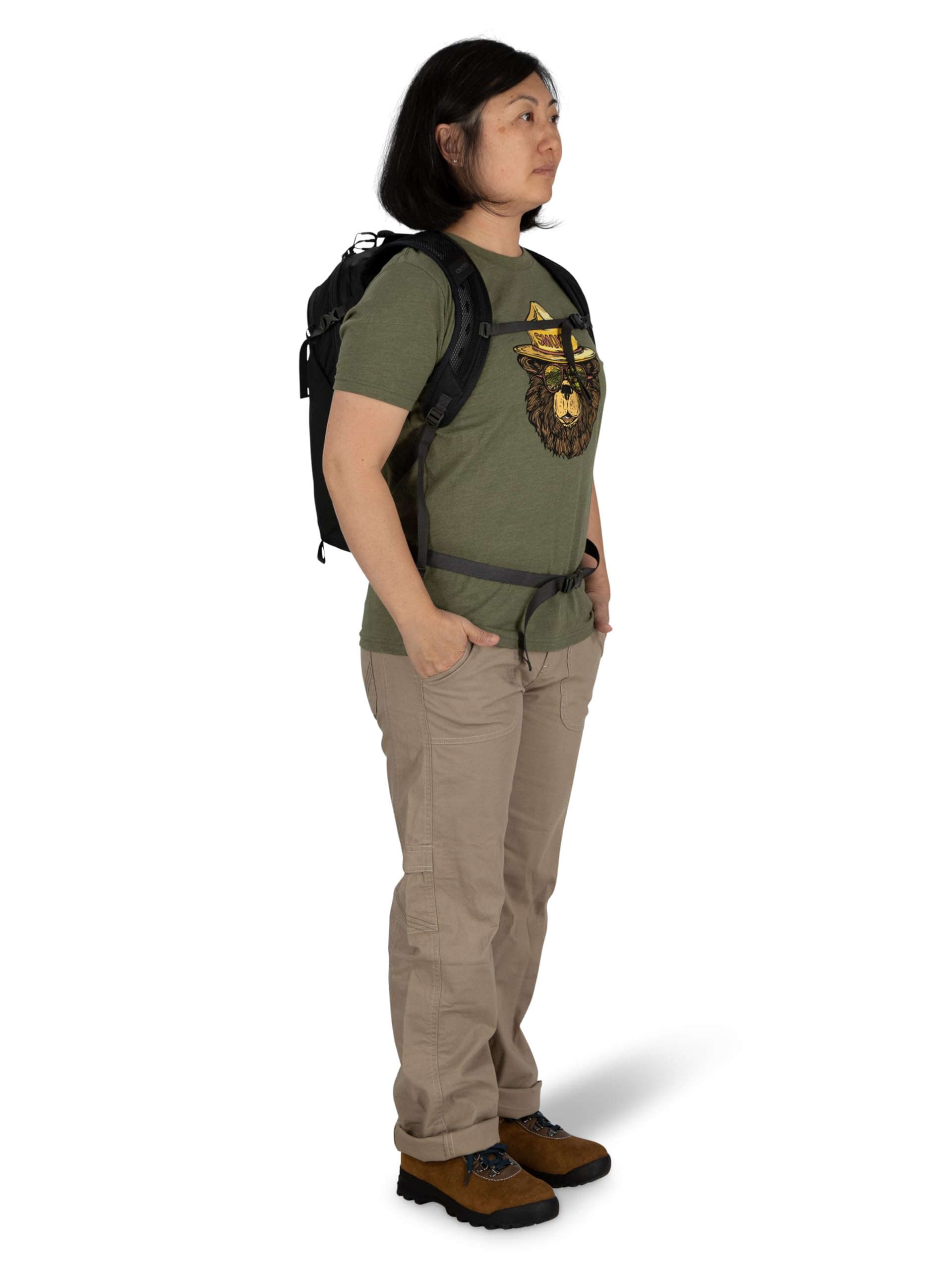 Osprey Sportlite 15L Unisex Hiking Backpack - Lightweight Daypack for Outdoor Adventures, Travel & Camping | Pine Leaf Green