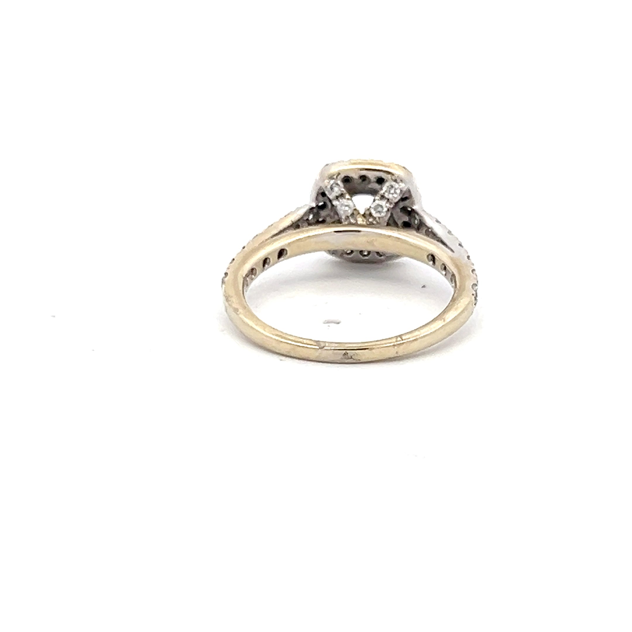 0.45 Carat Round Brilliant G SI1 Diamond Engagement Ring - 14K White Gold Semi Mount Setting for Wedding Proposal, Anniversary Gift & Bridal Jewelry
