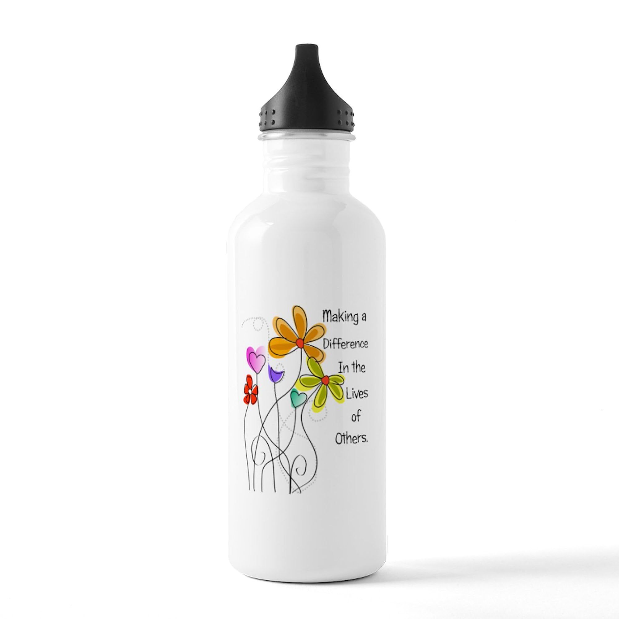 CafePress Caregiver 1.0L (34 oz) Stainless Steel Water Bottle - Durable & Insulated for Home, Office, and Outdoor Use