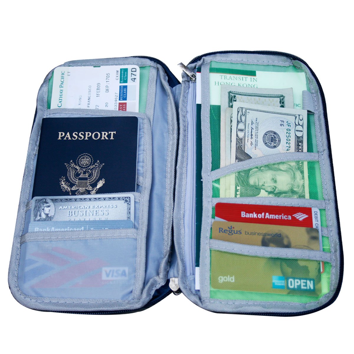 Wrapables® RFID Blocking Passport Holder - Secure Travel Wallet for Passport & Documents, Pink - Perfect for Airports & International Trips