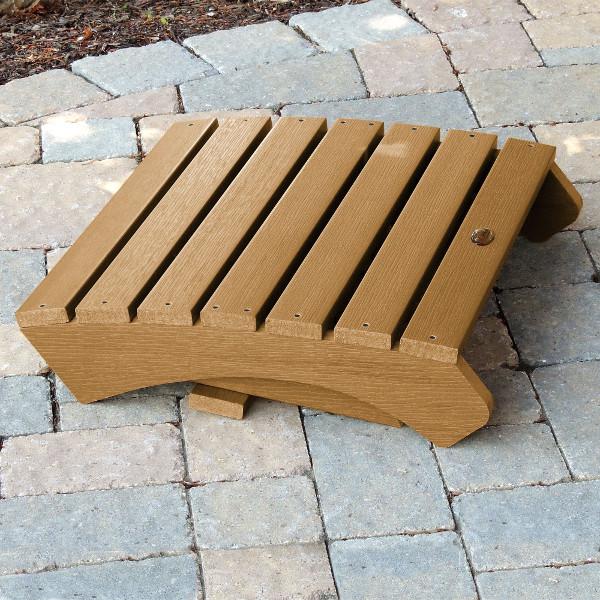 Premium Outdoor Folding Adirondack Ottoman - Waterproof Patio Footrest & Garden Lounge Chair Accessory for Deck, Poolside & Backyard Relaxation