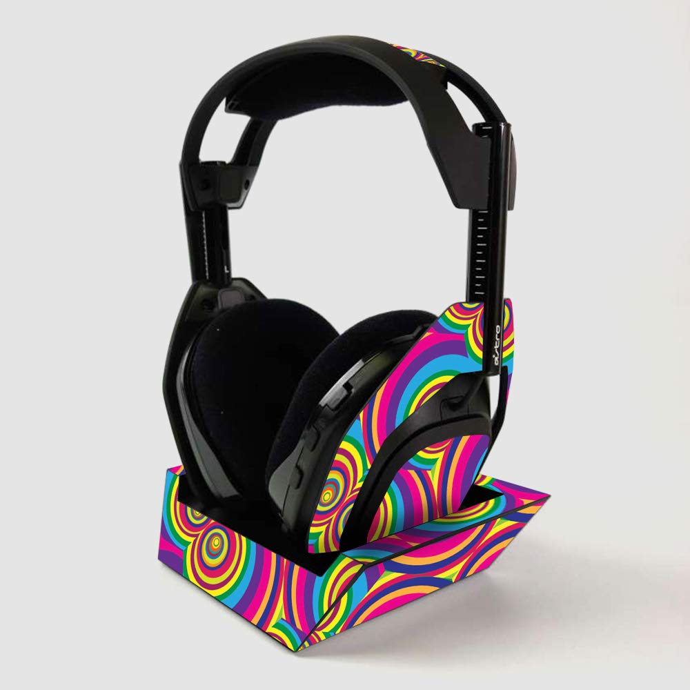 ASTRO Gaming A50 Wireless Headphone Skin with Base Station Cover - Groovy 60s Vinyl Decal Wrap | Protective & Durable Custom Design | Easy to Apply | Made in USA | Perfect for Gaming, Streaming & Travel Protection