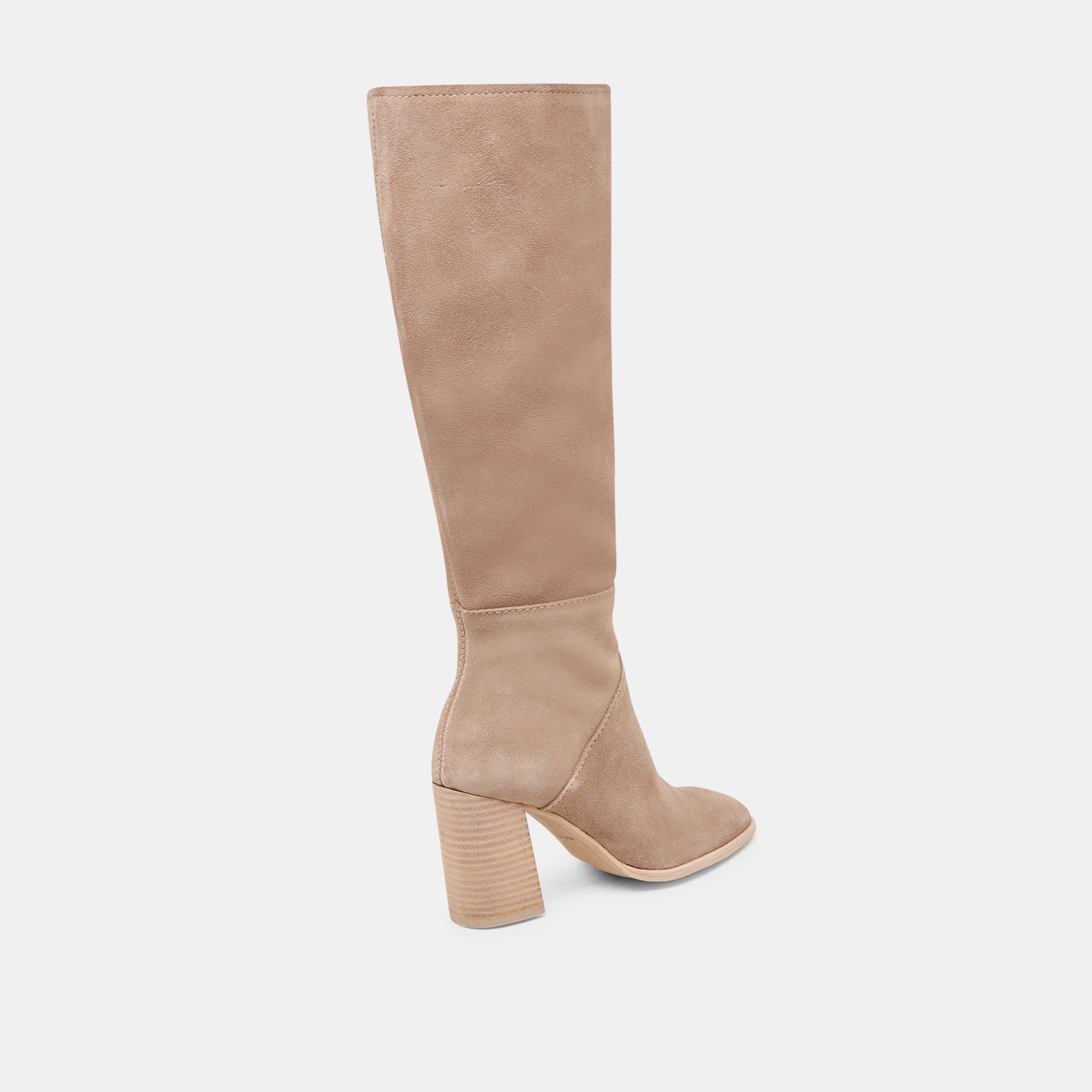 Fynn Wide Calf Boots in Truffle Suede - Comfortable & Stylish Boots for Women with Wide Calves | Perfect for Fall, Winter & Casual Outfits