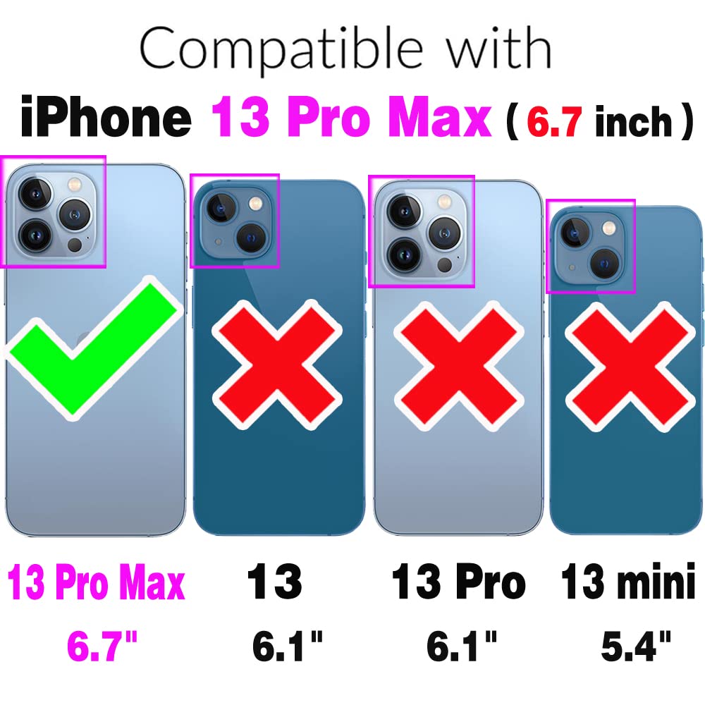 ASUWISH iPhone 13 Pro Max Wallet Case (2021 6.7