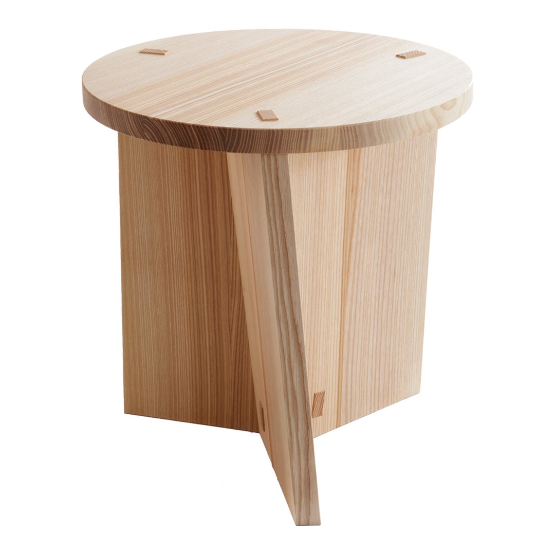 Arte Marfa Stool - Handcrafted Modern Wooden Stool with Minimalist Design, Perfect for Living Room, Bedroom, or Office Decor