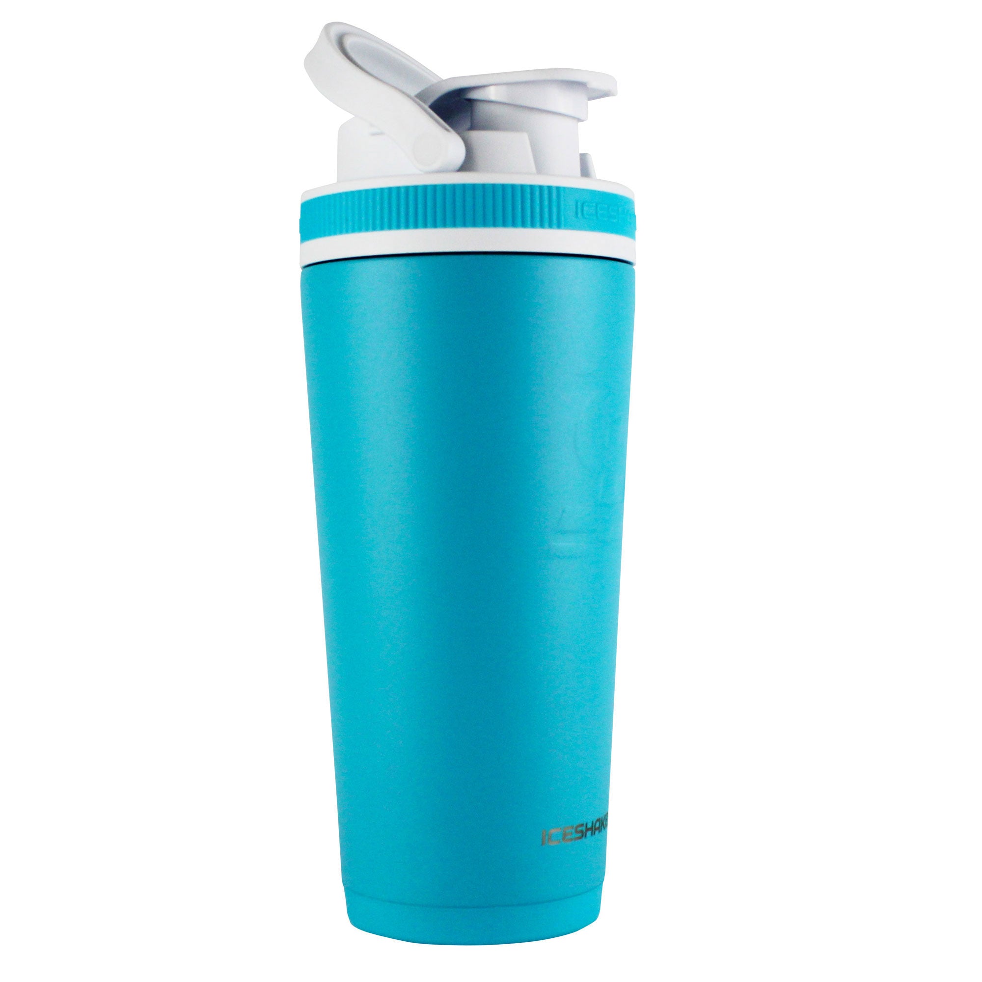Officially Licensed Chicago Fire 26oz Insulated Stainless Steel Water Bottle with Leakproof Lid - Caribbean Blue - Perfect for Gym, Workouts & Outdoor Activities