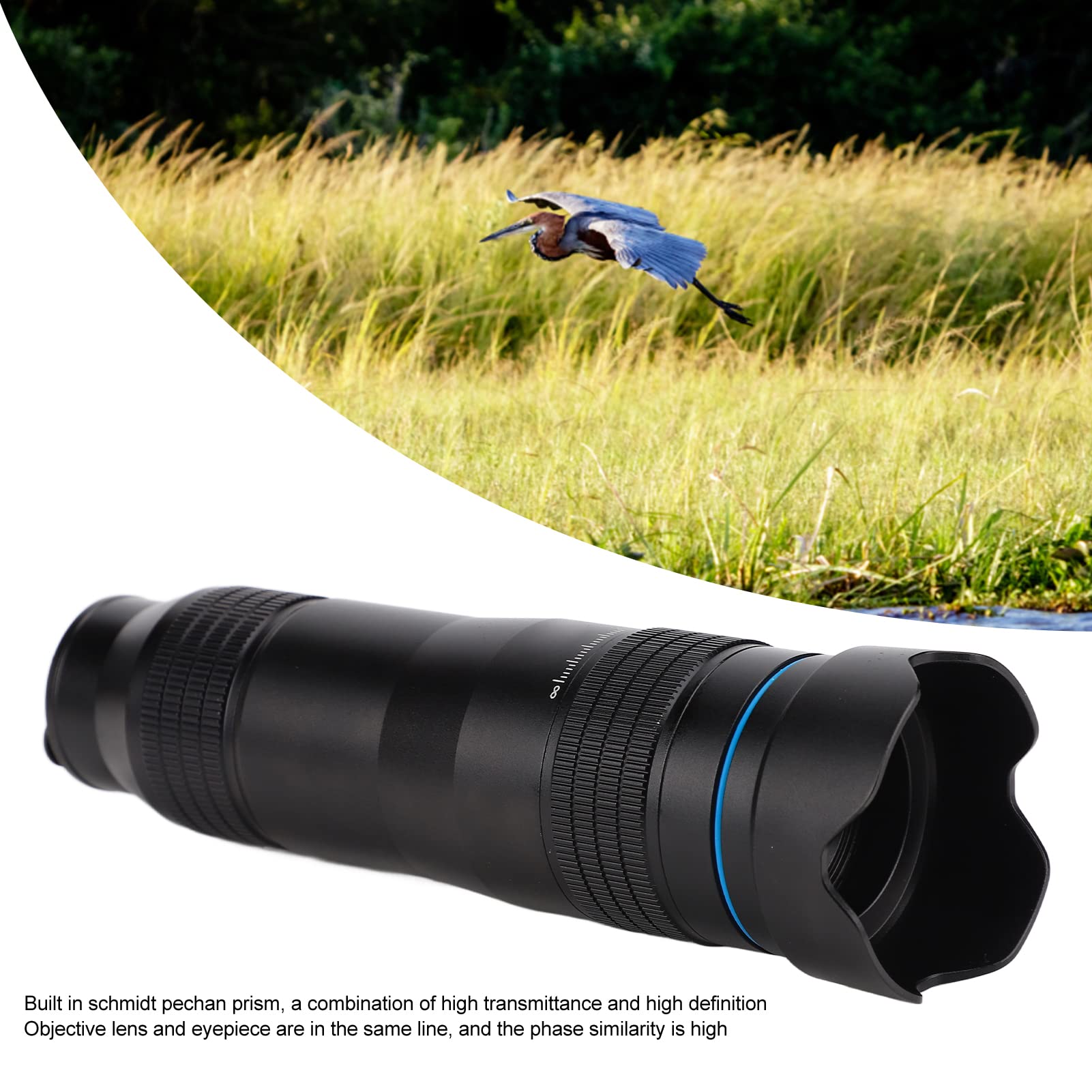 28x HD Telephoto Lens for iPhone & Android - High Power Zoom Camera Lens, Portable Smartphone Lens for Photography, Travel, Wildlife & Long-Distance Shooting