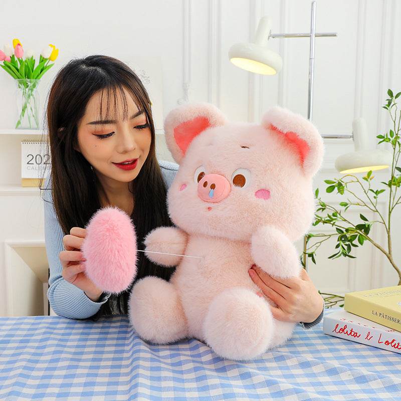 Giant Cute Stuffed Pig Plush Toy - Soft & Huggable Squiggle Plushie for Kids, Adults - Perfect for Gifts, Nursery Decor & Cuddling