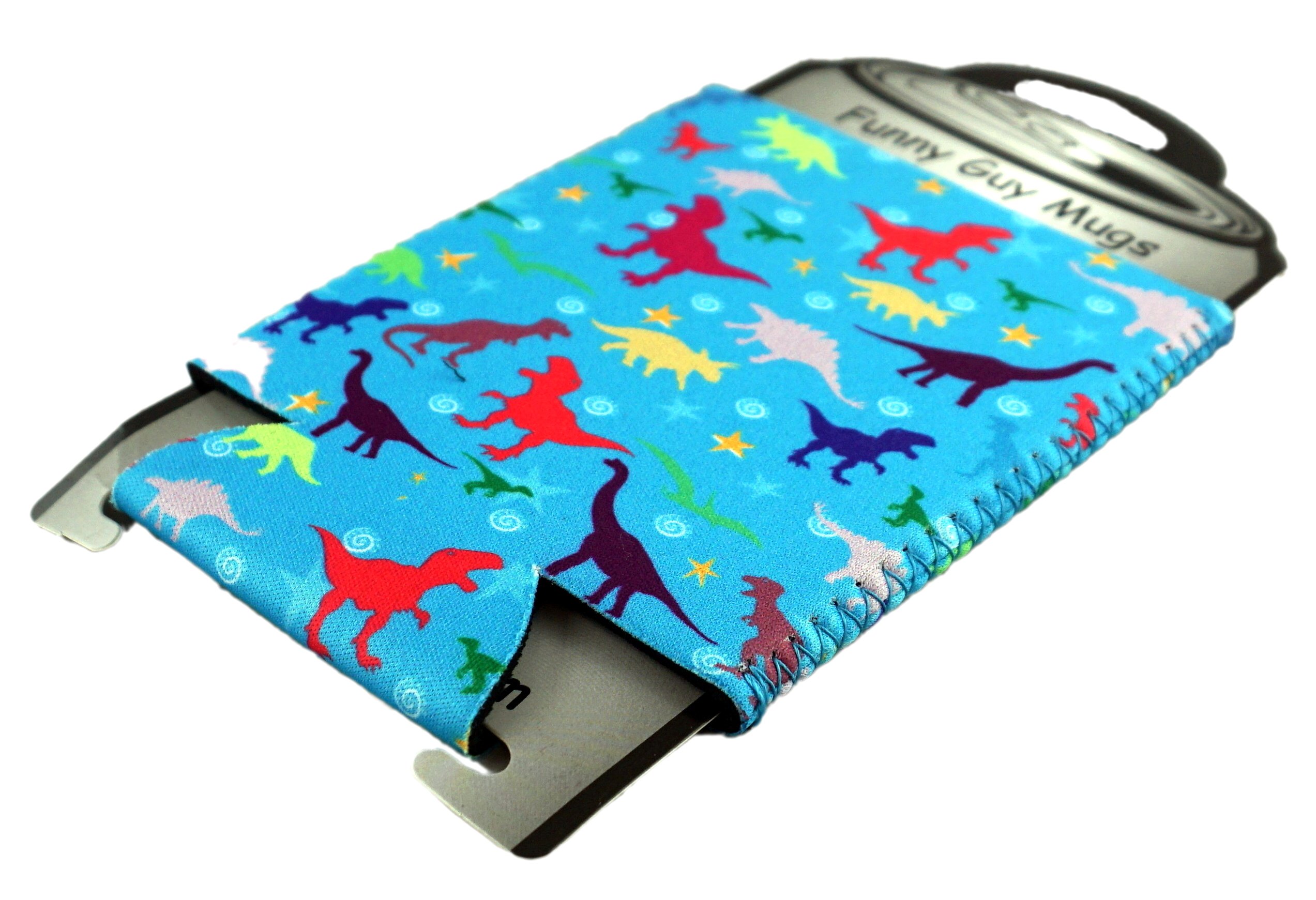 Funny Dinosaur Can Cooler - Insulated Drink Holder for Camping & Picnics