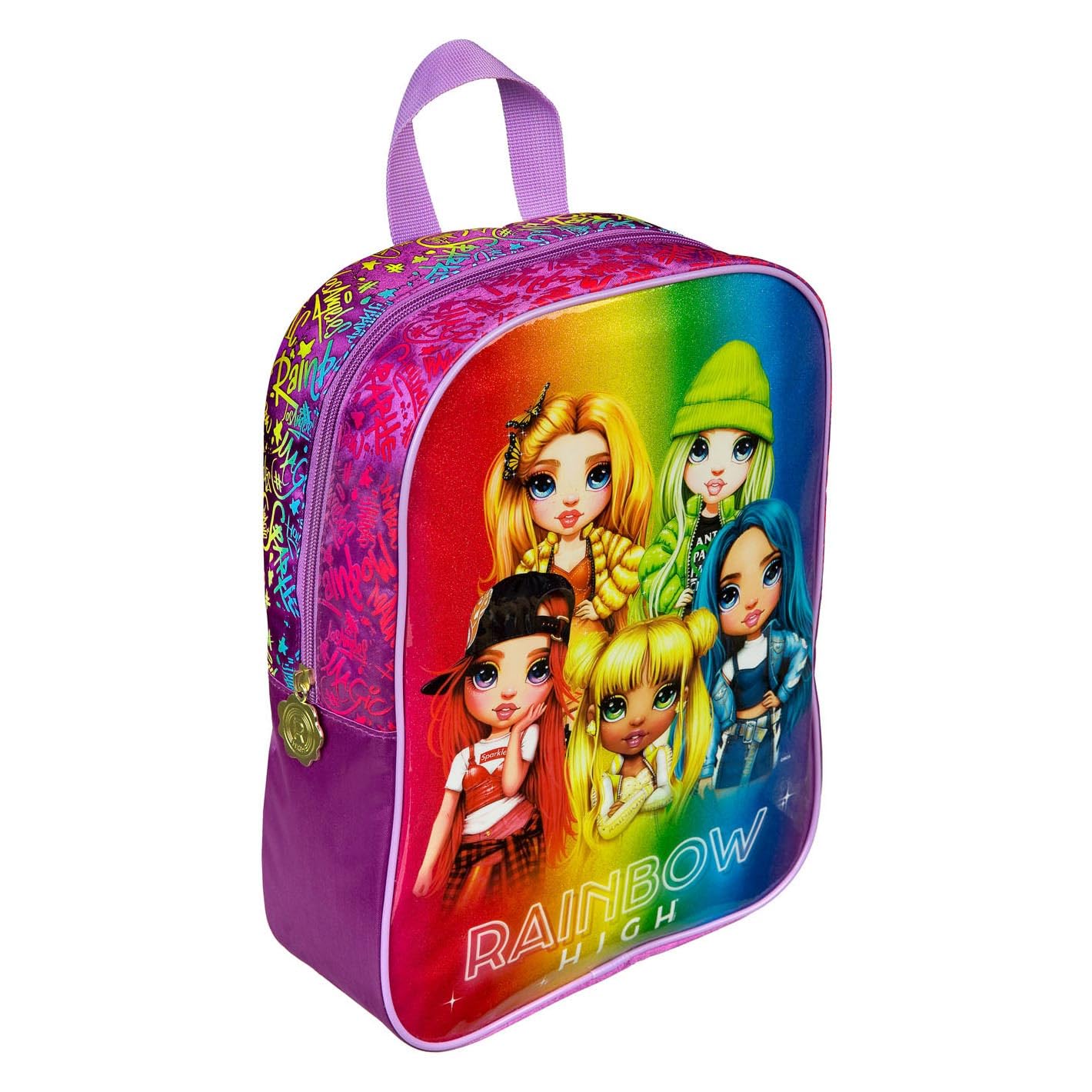 MGA Entertainment Girls' Rainbow Backpack for Kindergarten - Pink School Bag for Toddlers, Preschool & Daycare Use