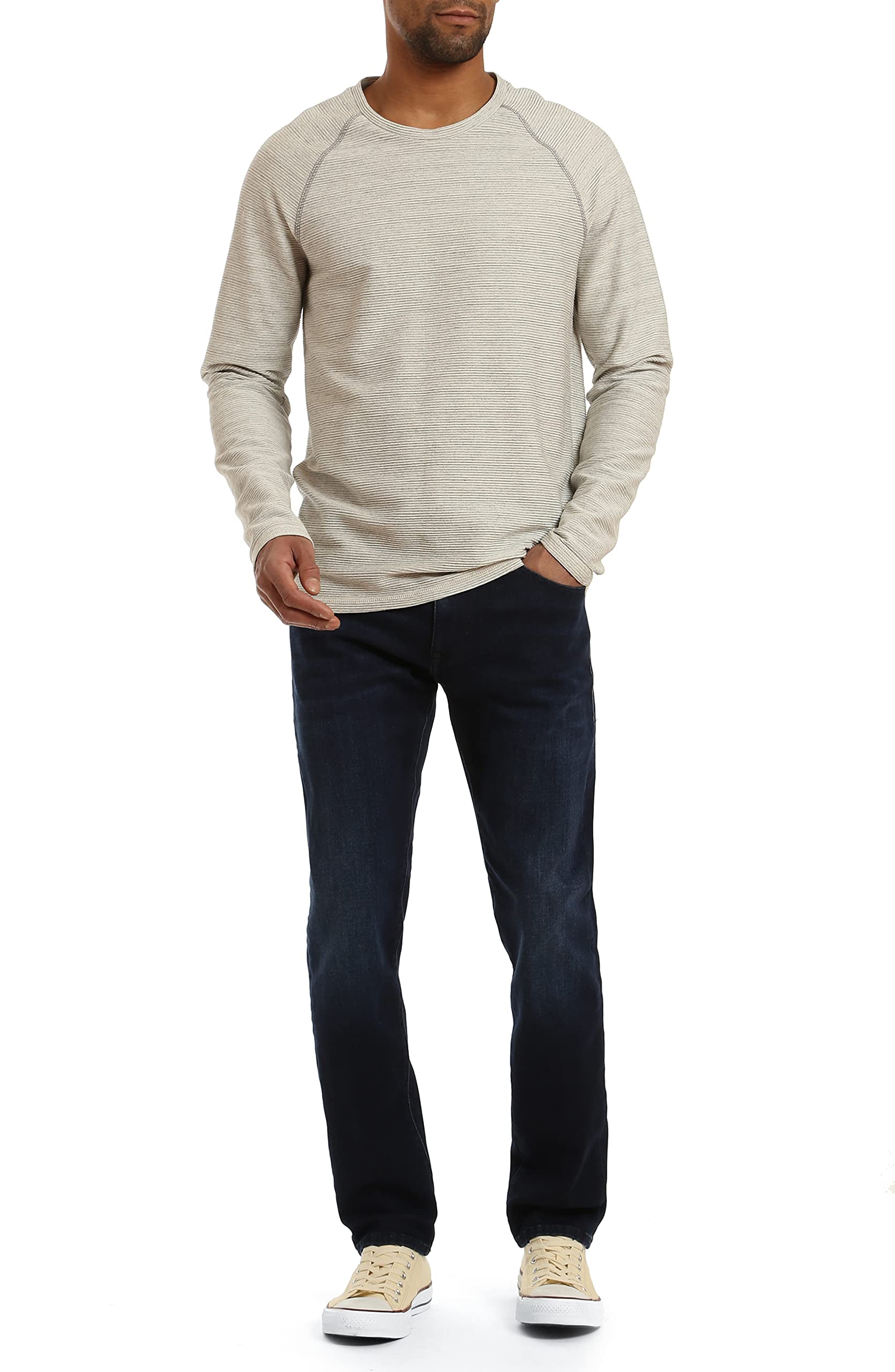 Mavi Zach Men's Regular Rise Straight Leg Jeans - Classic Denim Pants for Casual Wear & Everyday Comfort