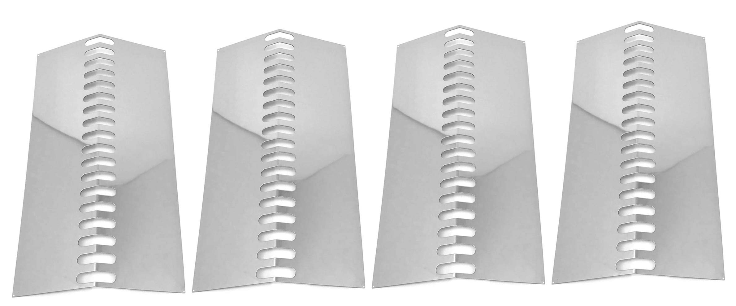 Cal Flame Grill Replacement Heat Covers (4-Pack) - Compatible with Gas Models - Durable BBQ Parts for Outdoor Cooking & Backyard Grilling