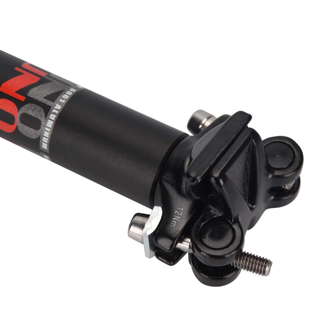 FOMTOR 31.6x400mm Adjustable Bicycle Seatpost - Lightweight MTB/Road Bike Seat Post for Mountain, Folding & BMX Bikes | Perfect for Commuting, Trail Riding & Urban Cycling