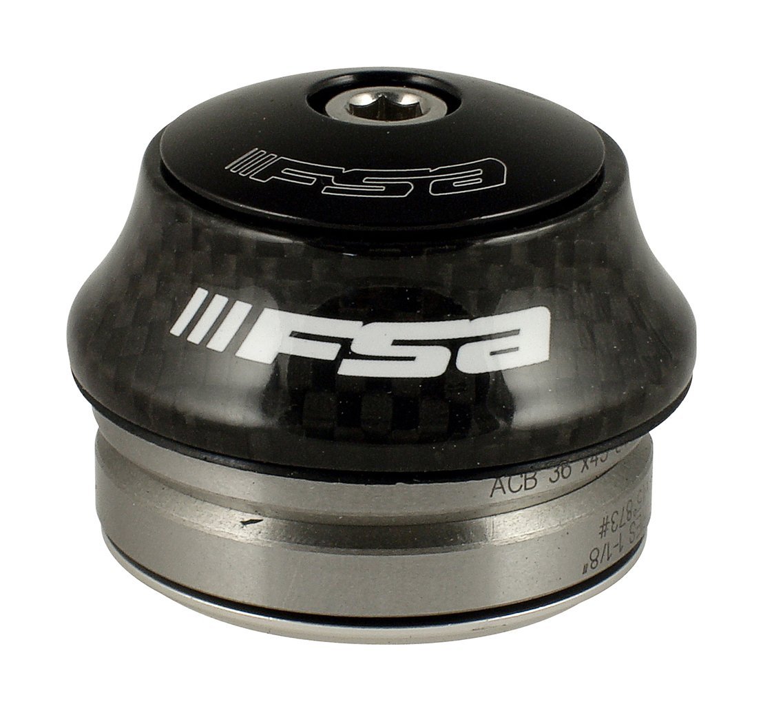 FSA Orbit I Cf Integrated Bicycle Headset - Lightweight Carbon Fiber Bike Headset for Road & Mountain Bikes - Smooth Steering & Durable Performance for Cycling Enthusiasts