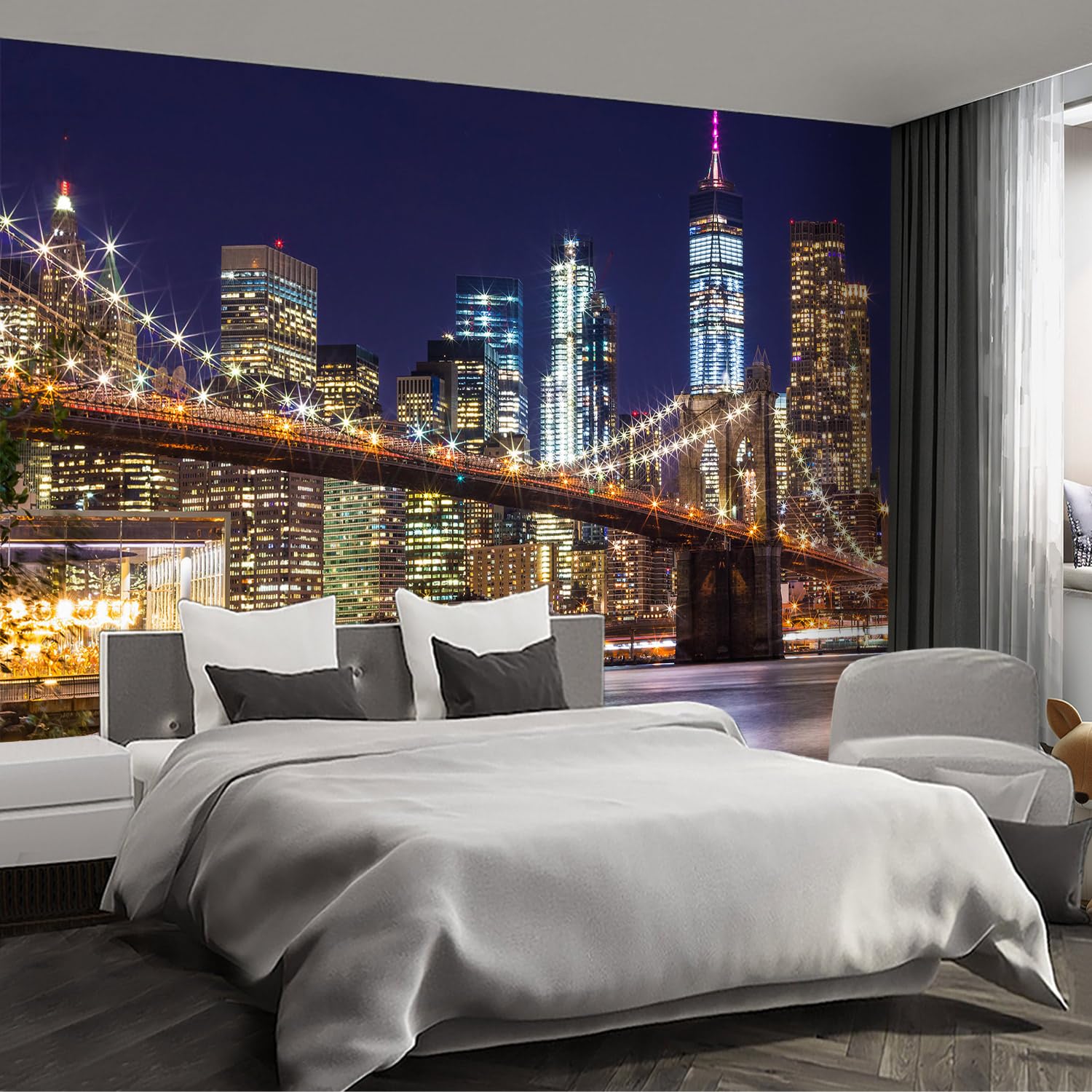 Brooklyn Bridge City View Mural - Extra Large 108