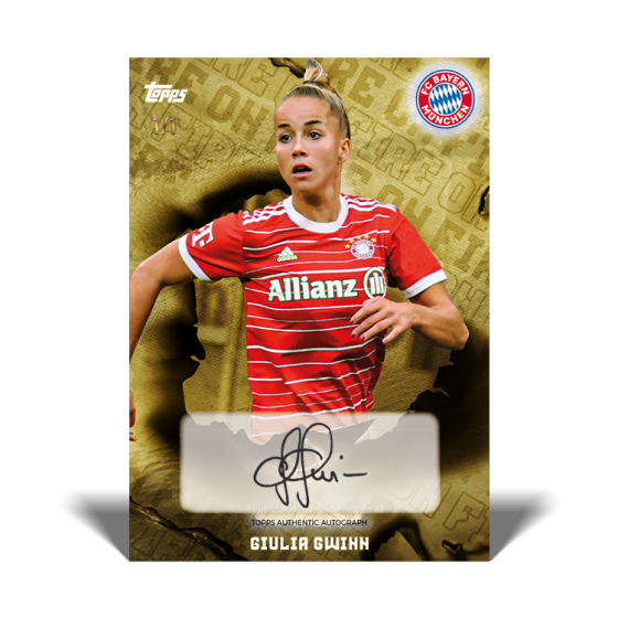 2023 Topps FC Bayern Munich Women's Team Soccer Trading Cards - Single Pack | Collectible Memorabilia for Fans & Gift Ideas