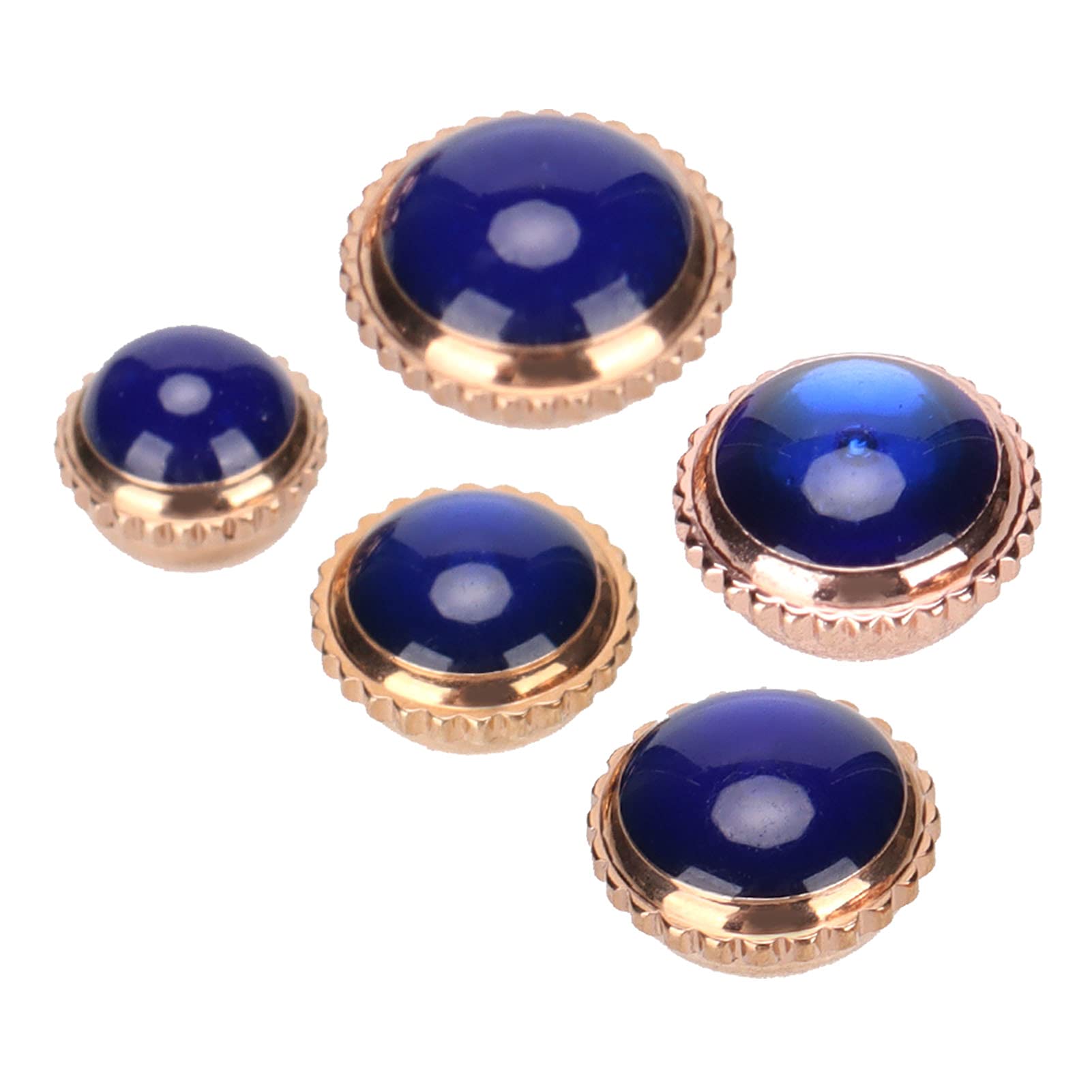 Steel Watch Crown Spare Parts 5pcs - Lightweight for Watch Repair & DIY