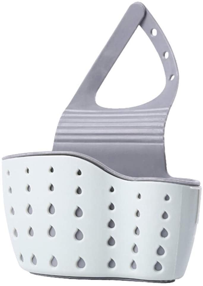 **Jiaanu Adjustable Silicone Sink Shelf - Soap Sponge Drain Rack, Storage Basket & Faucet Holder for Kitchen & Bathroom - Easy Drain Design for Countertop Organization**    *(Perfect for organizing sponges, soap, and kitchen tools while keeping sinks dry and tidy!)*