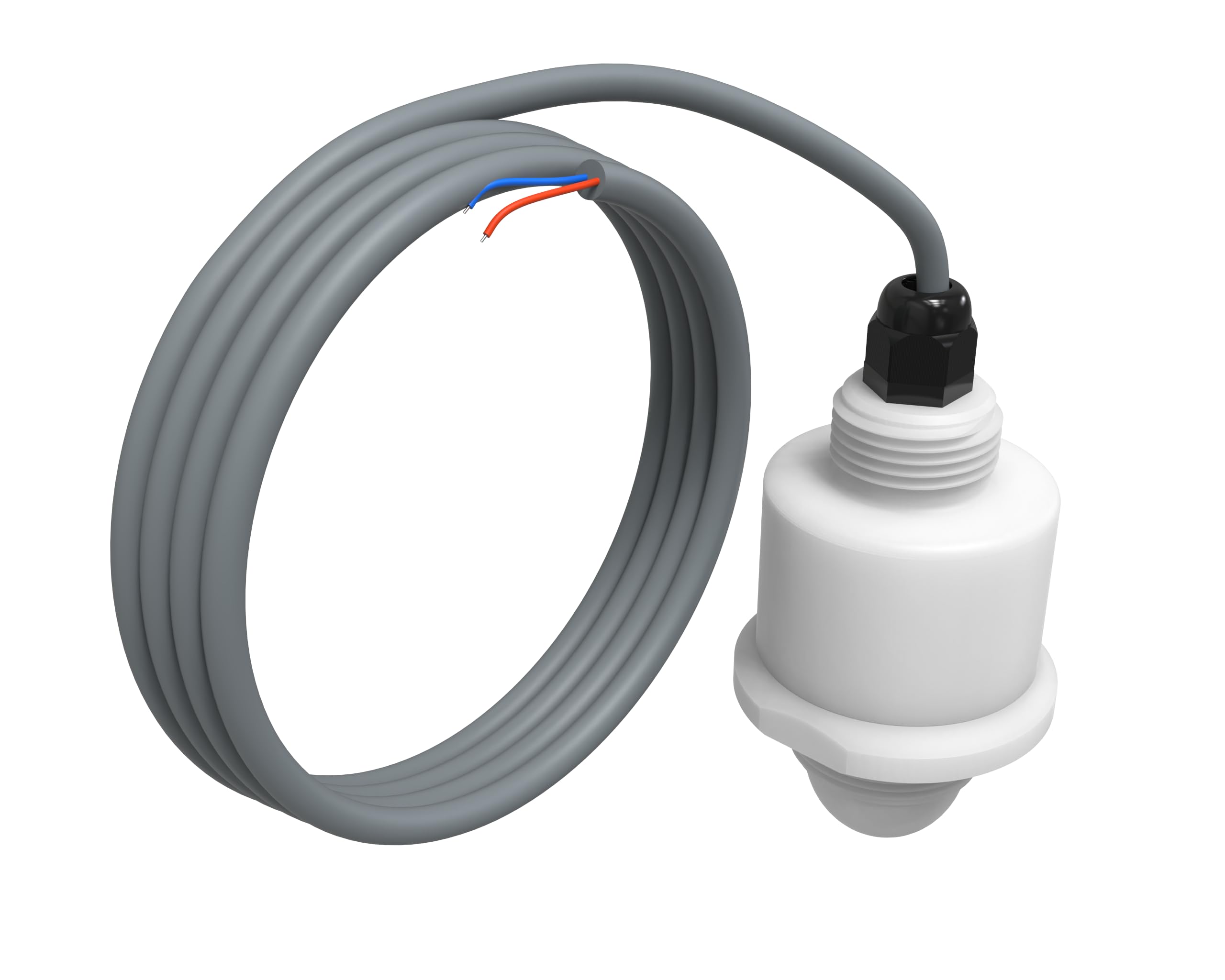 30m Range Radar Water Level Sensor for Open Channel, Wastewater & River Monitoring - 4-20mA Output with G1.5 Thread | Industrial & Environmental Liquid Level Measurement Solution