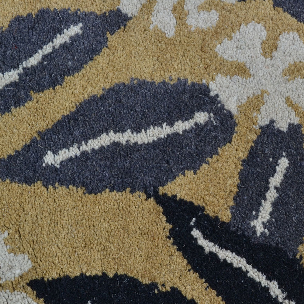 Evening Primrose Hand Tufted Wool Rug - Soft Floral Area Rug for Living Room, Bedroom & Nursery - Non-Slip Home Decor Carpet (5x8 Feet)
