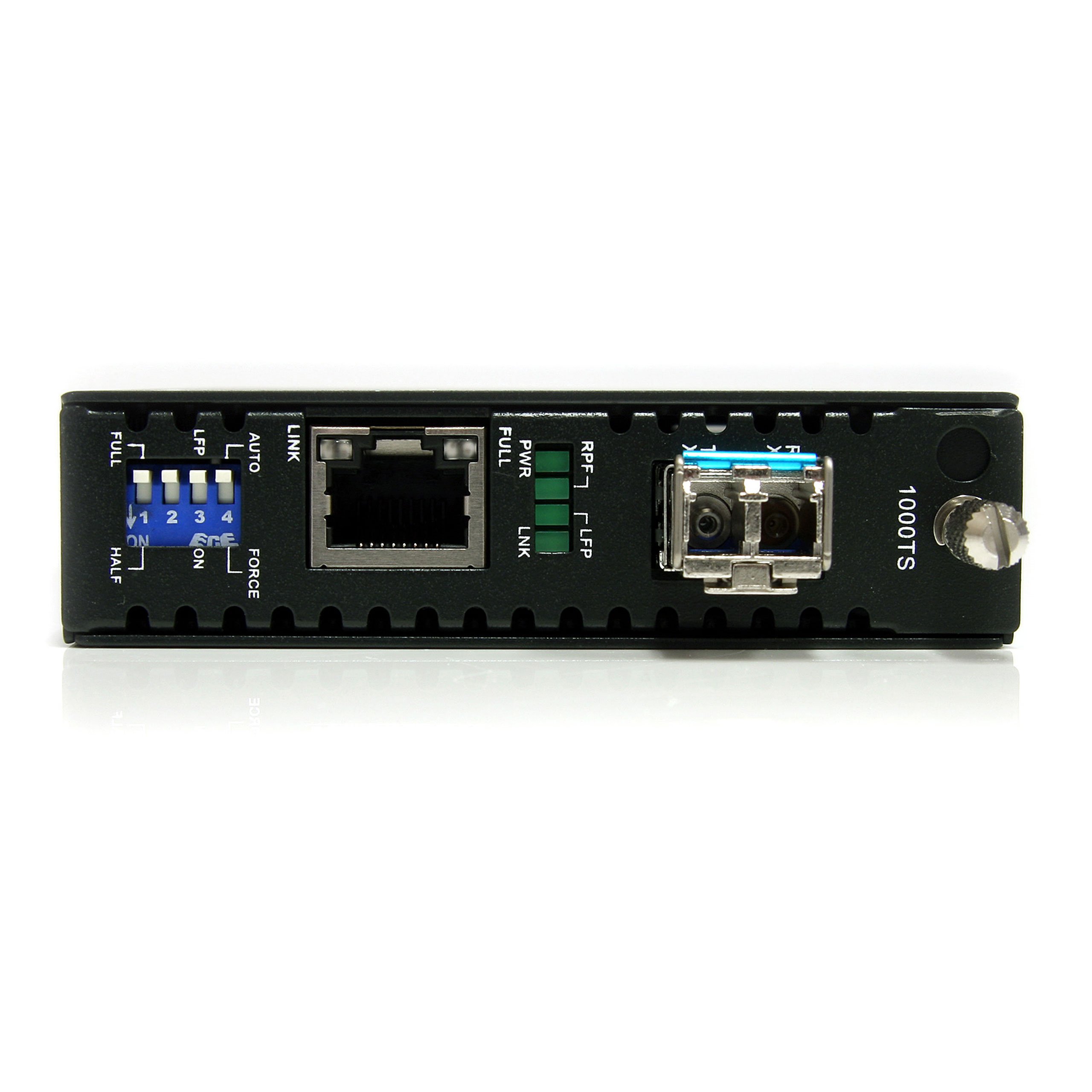 StarTech.com Single-Mode LC Fiber Media Converter - 10/100/1000 Gigabit Ethernet - 40km Range - 1310nm Wavelength - SFP Transceiver Included - TAA Compliant (ET1000S40LC2) | Ideal for Long-Distance Network Connections in Offices, Data Centers & Industrial Applications