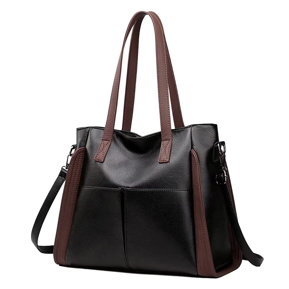 Stylish Mudono Women's Top Handle Shoulder Bag - PU Leather Crossbody Purse with Large Capacity, Retro Tote Bag for Work, Travel & Everyday Use