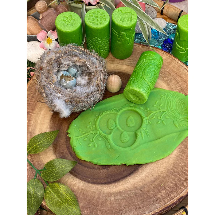 Yellow Door® Let's Roll Seasons Dough Roller Set - 4 Seasonal Textured Rolling Pins for Kids Sensory Play, Early Learning & Fine Motor Skills Development - Perfect for Playdough, Clay & Baking Activities