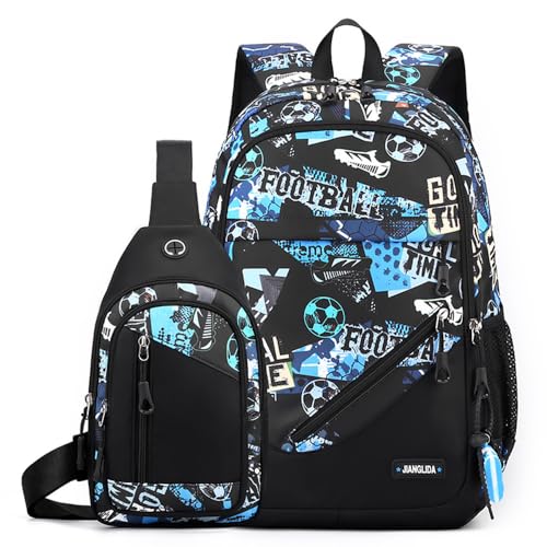 2pcs Football-blue